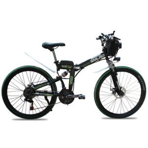 Quality 26 Inch Electric Mountain Bicycles 46V 10AH Lithium Battery 350W Folding wholesale
