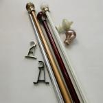 Adjustable 28mm 0.4mm Galvanized Pipe Curtain Rod