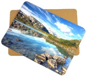 Quality Hot Selling for home/hotel Wooden cork placemat, Customized size and printed logo wholesale