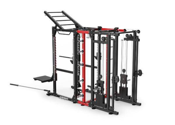 Professional Commercial Multi Station Gym Equipment , Cable Power Combo Rack