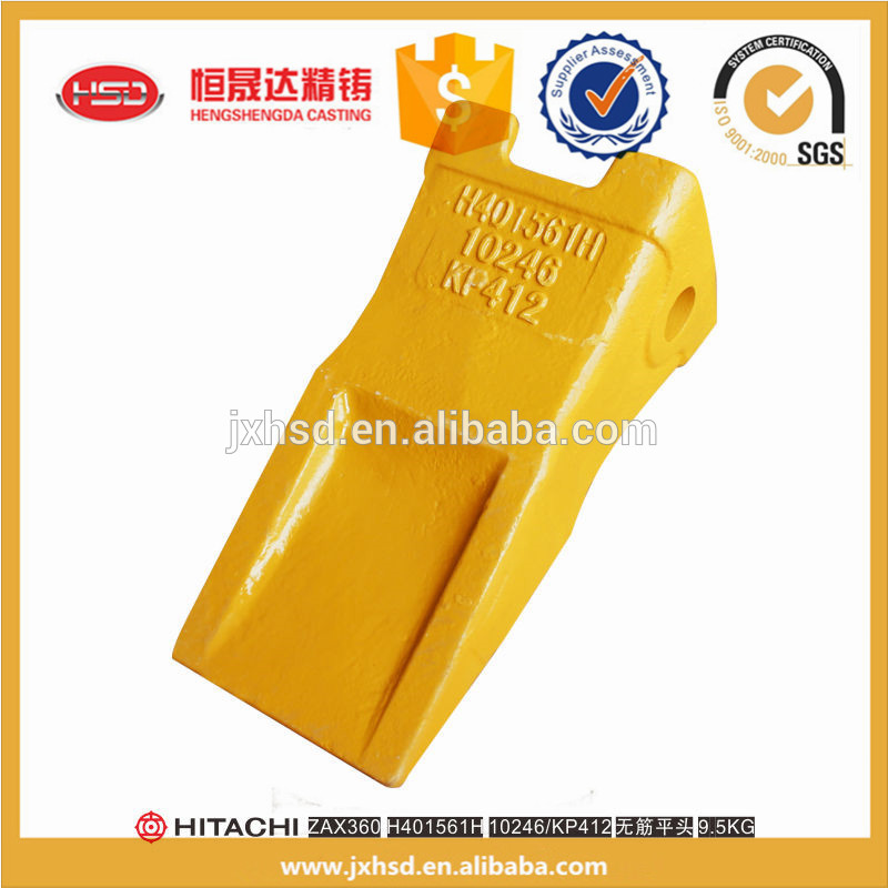 Deep green color construction machinery parts bucket teeth H401478H applied on ZAX470 excavator spare parts with gape mouth