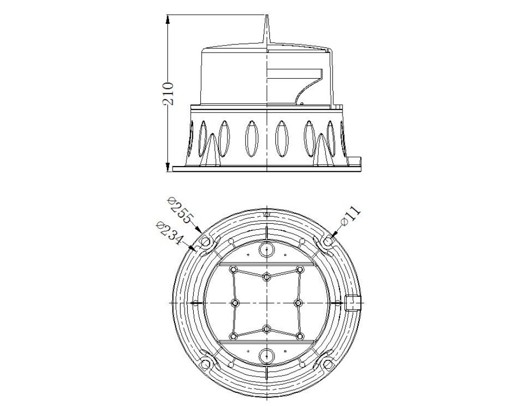 PC Lens 20000cd Aircraft Obstruction Light Medium Intensity for Chimney