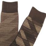Pattern ribbed socks