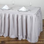 Plastic Table Skirting Single Pleats Type For Bridal / Baby Shower