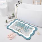 Toilet Kitchen Bathroom Waterproof Carpet Technology Velvet Cartoon Floor Mat