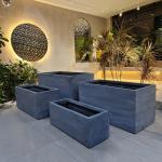 Large Rectangle Fiberglass Planter Box For Outdoor Garden Flower Plant