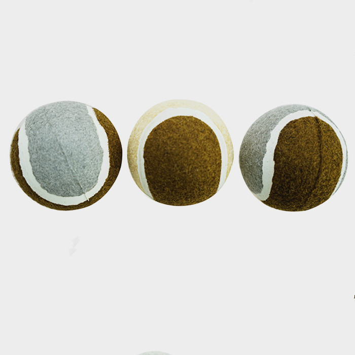 Custom logo 2.5" Diameter Eco-Friendly Rubber Pet Tennis Balls For Dogs Pet Safe Dog Toys for Exercise Training