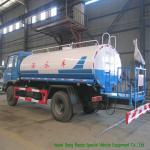 10 Ton Stainless Steel Clean Drinking Water Tank Truck With Water Pump Sprinkler