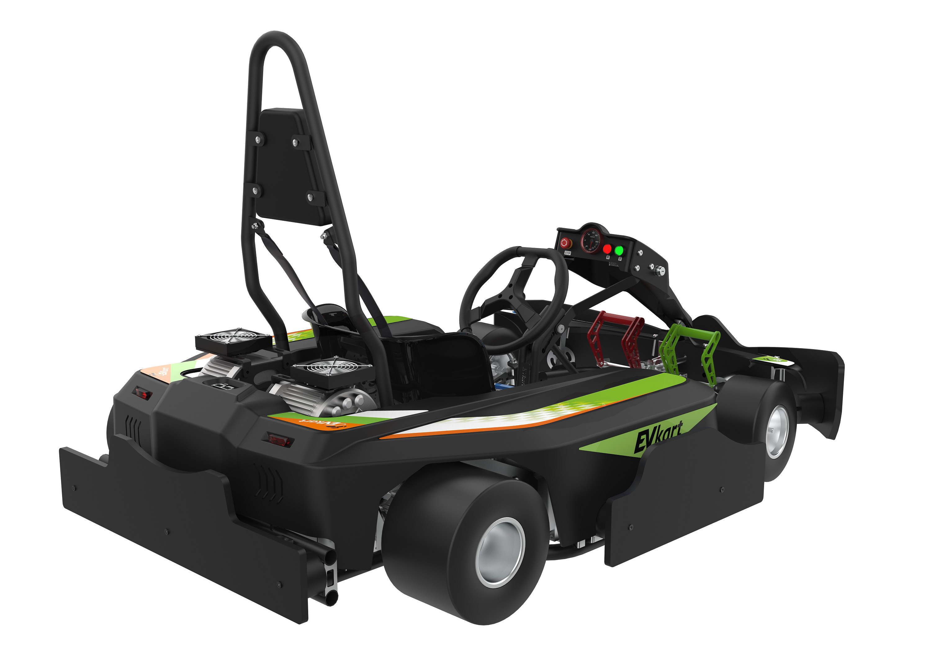 EVKART Adult Electric Gokart With 4130CrMo Steel Frame