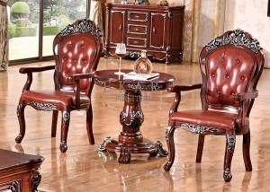 Quality wooden antique carved luxury dining armchair wholesale