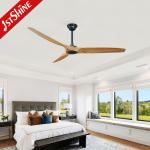 5 Speeds Control Solid Wood Ceiling Fan 60 Inch For Decorative