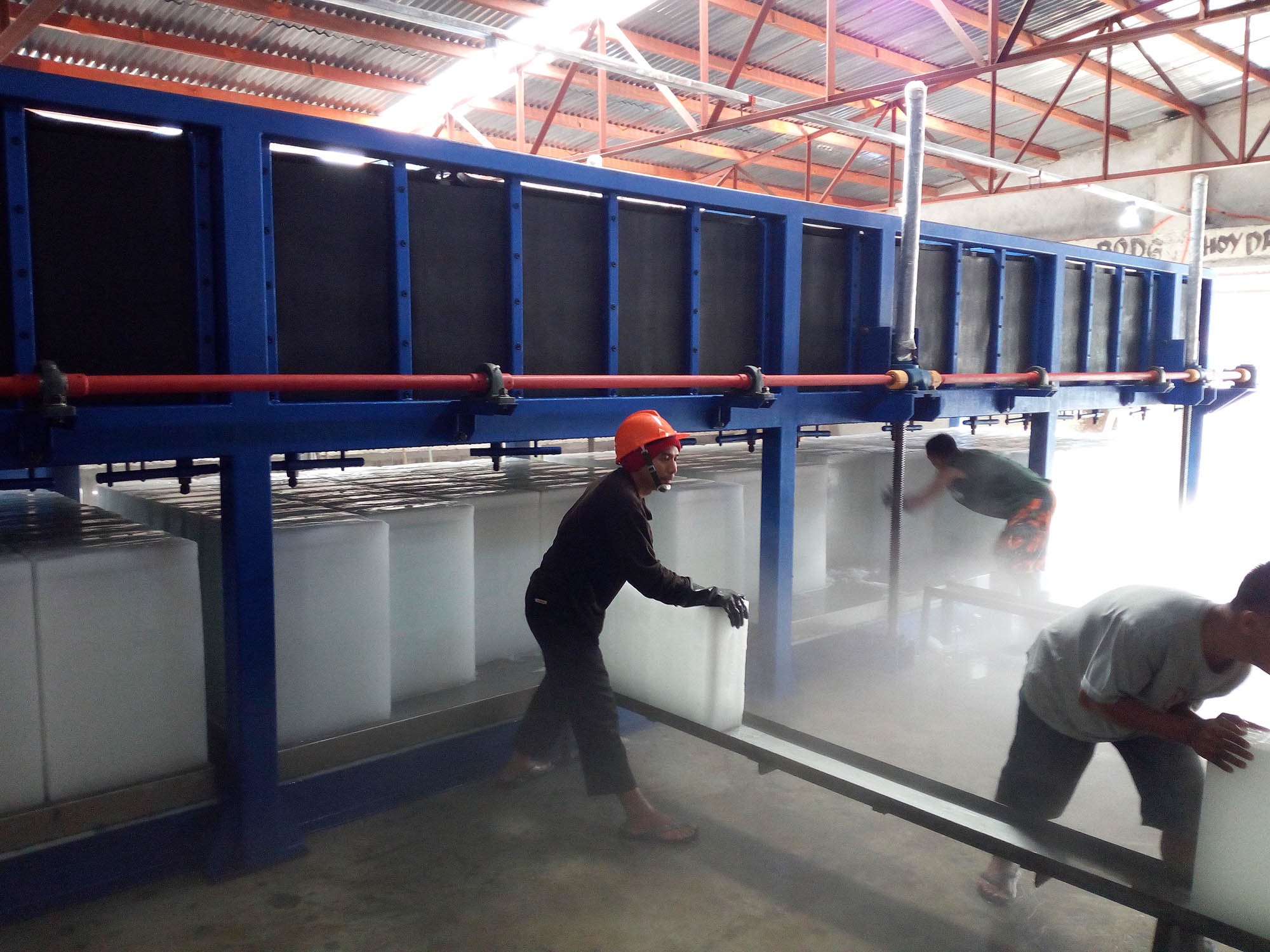 Automatic 20 ton San Luong Ice Block Machine with Direct Cooling by Focusun in Giang