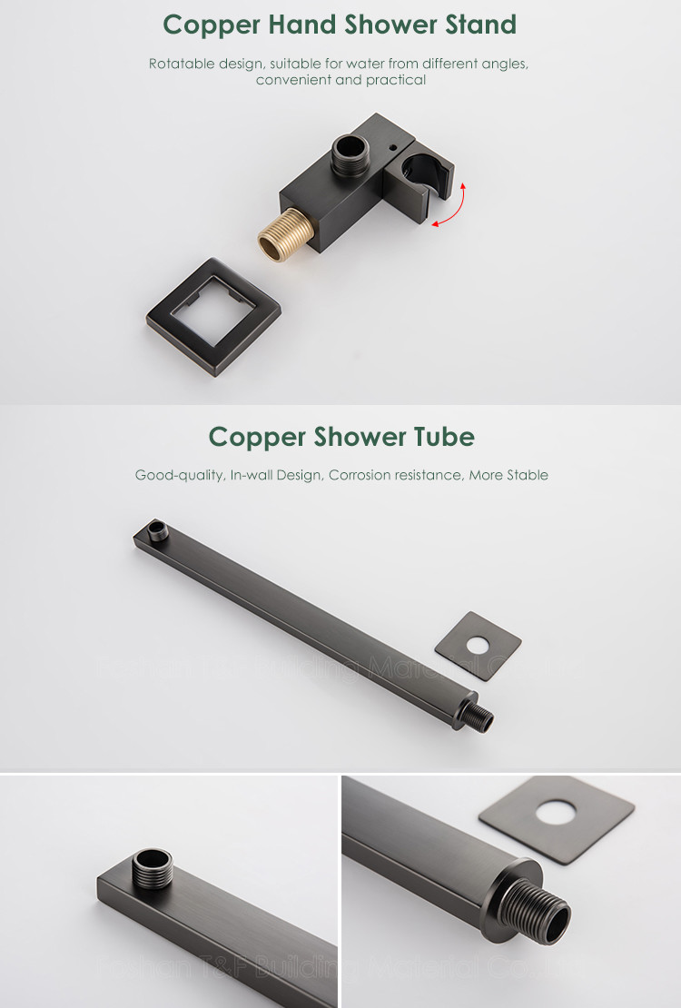 Copper Bath Shower Mixer Set , OEM ODM Rain Shower Set With Mixer