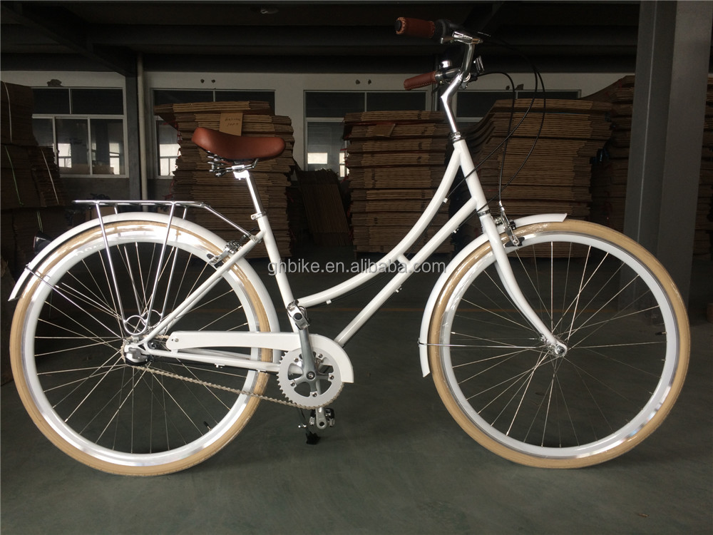 1.7m Length Cromoly Frame 3 Speed City Cruiser Urban Bike for Women's Recreation