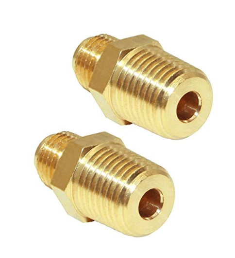ANSI Half Union 1/4" Flare X 7/16" Male Brass Tube Fitting