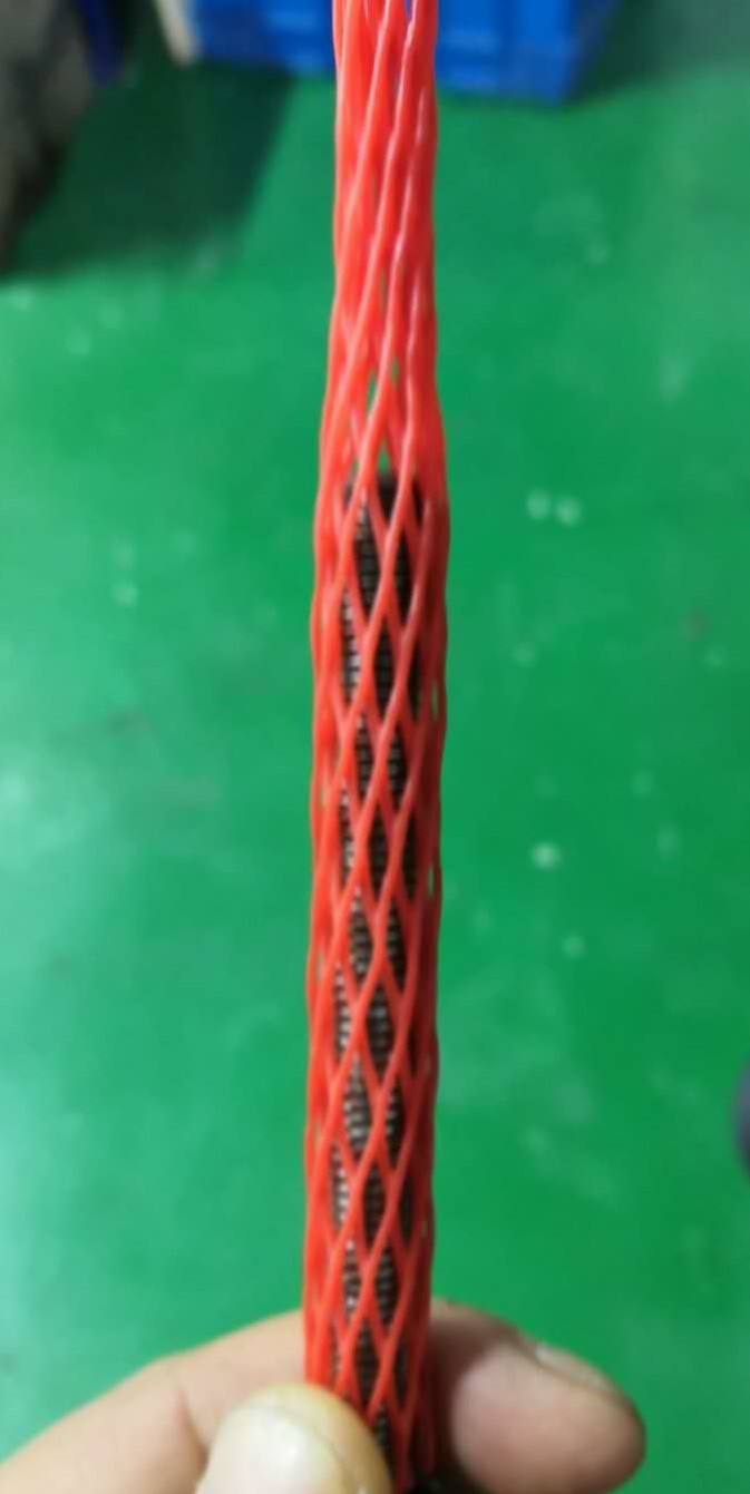 Good Elasticity Protective Mesh Sleeves 8MM Soft Polyethylene For Metal Parts