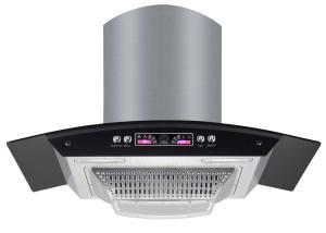 Quality SASO Certificated Ventless Curved Glass Cooker Hood For Kitchen wholesale