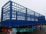 3 Axles Fence Cargo Semi Trailer Vegetable Transport Stake Semi Trailers