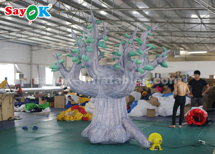 3 Meter 210D Oxford Cloth Giant Inflatable Tree For Advertisement