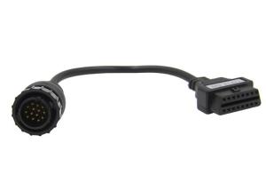 Quality OBD2 OBDII 16 Pin J1962 Female to Mercedes Benz 14 Pin Male Connector Cable wholesale