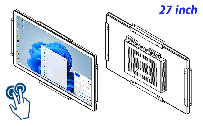 27-Inch Windows Embedded Control Terminal for Transportation Management, Security Monitoring, Exhibition Booths, and Industrial Displays
