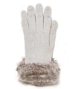 Quality Casual Women Knitted Gloves With Fingers FUR CUFF Easy To Pair Winter Clothes wholesale