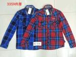 Men's High quality casual plaid shirts