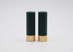 Cylindrical 3.5g Green Color Empty Lipstick Tube Hot Stamping Logo