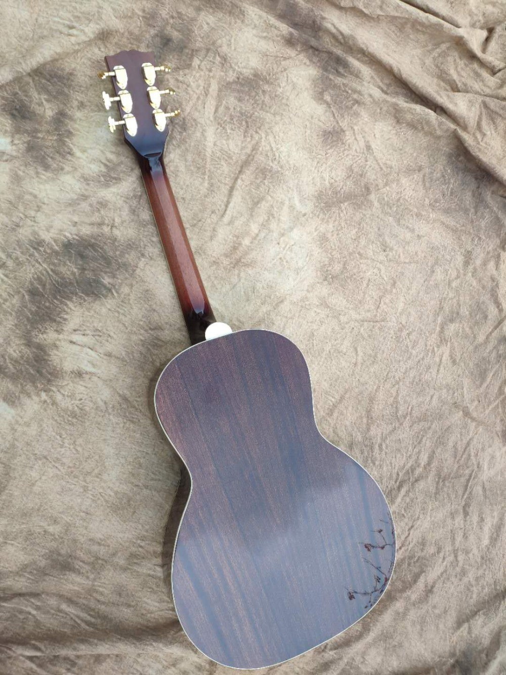 Customize guitar professional OOO28 solid maroon color guitar grand 6 string acoustic guitar
