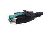12V Powered USB LVDS Cable Assembly Male USB Aux Flush Mount 360 Degree