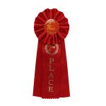 White Blue Pre Made Satin Bows Medal Satin Bows For Crafts