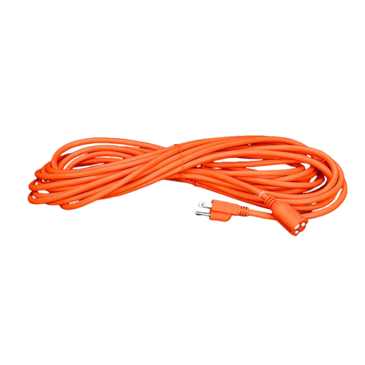 End Type / 15ft Heavy Duty Power Cord In 3 Prong16 SJTW AWG On Outdoor Belllights With Nema-15 Orange Plug For Extension cords