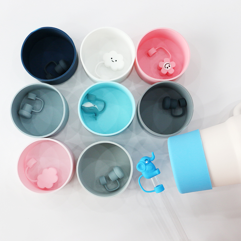 Silicone Bumper Bottle Sleeve for Quencher 40 oz 7.5cm Tumbler Boot Stanley Cup silicone bottom cover bottles