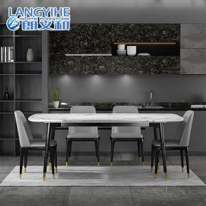 Quality Rectangular Nordic Marble Dining Table And Chair Modern Minimalist Solid Wood wholesale