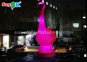 China Pink Inflatable Cartoon Characters , 10m High Giant Inflatable Flamingo on sale