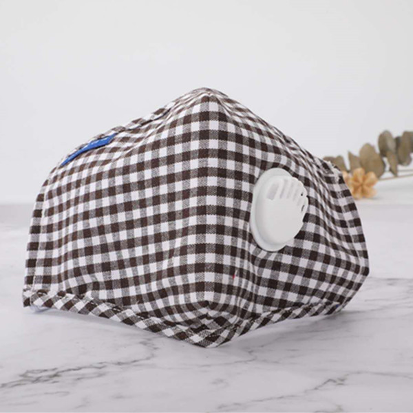Factory supply Anti-virus Anti Dust replaceable pm2.5 filter cotton reusable respiratory face mask with breathing valve