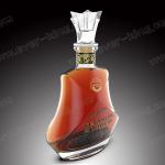 Elegant Shape Tequila Brandy Glass Bottle With Cork Top