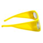 Big Size 3D Glasses Yellow Frame for IMAX cinema Watching 3D 4D 5D Movie