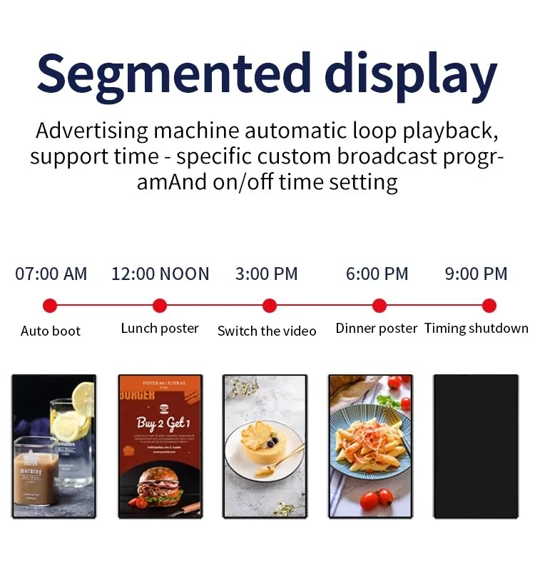 Advertising Wall Mounted Touch Screen Kiosk 43 Inch Network Android HD