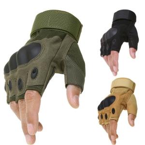 Quality OEM Fingerless Hard Knuckle Outdoor Tactical Gear Gloves Fingerless wholesale