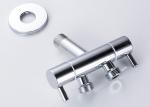Toilet Angle Valve Double Outlet Connect / Angle Control Valve With Zinc Alloy