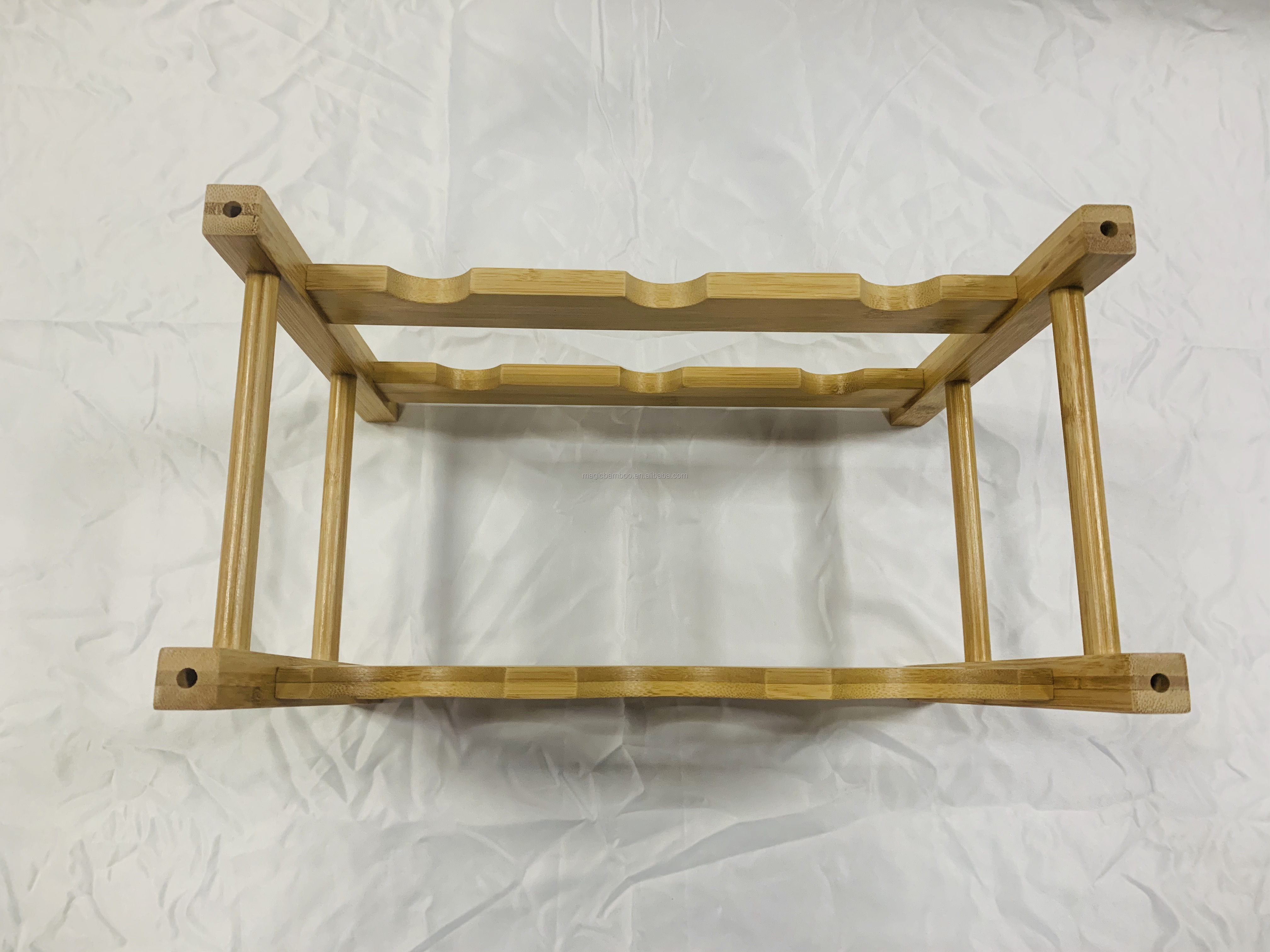 Kitchen Bamboo Wine Glass Rack Cabinet Shelf Environmental Protection