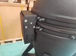 Ceramic 22 Inch Kamado Grills BBQ Bubble Black Glaze Surface