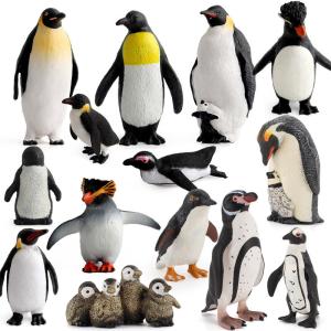 Quality 14 PCS Plastic Cute Penguin Figurines Non-toxic Cake Topper Decoration wholesale