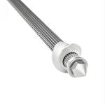 Involute Spline Shaft 58 MC Cold Rolling Spine Shaft Spare Parts For Twin Screw