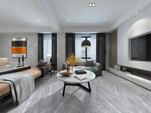 Quality 9.8mm SGS Polished Glazed Tiles Gray Big Format Marble Porcelain 800x800mm wholesale