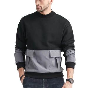 Quality 100 Cotton 250gsm Men Plain Crew Neck Sweatshirt Heavyweight Crewneck Sweatshirt wholesale