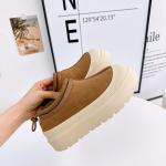 Winter Cowhide Plus Velvet Thickened Outer Wear Bread Shoes One Foot Snow Boots