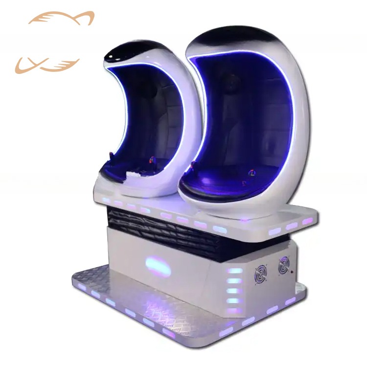 Dreamland good price vr arcade game machine 9d simulator double seats vr egg cinema 9d vr chair for sale