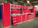 Garage Workstation Rolling Metal Storage Cabinet with Drawers and Storage Spare